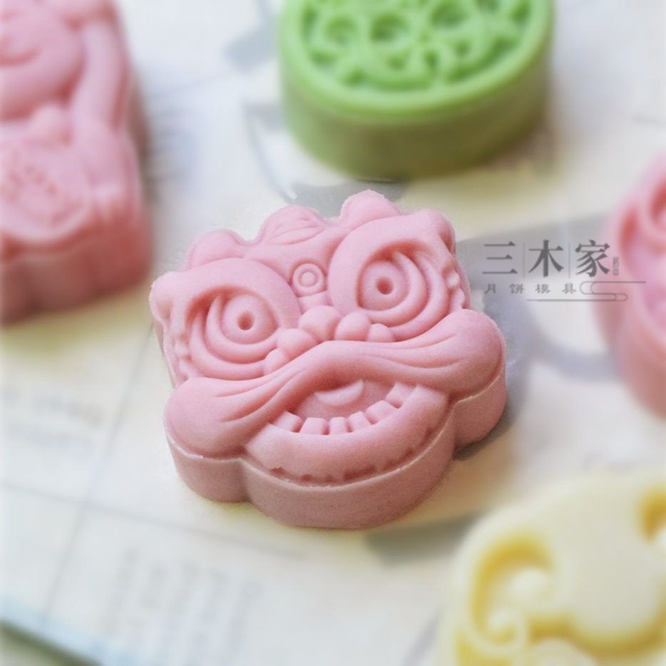 【巔品購物】✅發票&現貨 龍年月餅模 立體醒獅國潮風加厚月餅模具 三木月餅模 舞獅月餅模 如意月餅模 鳯梨酥模-細節圖10