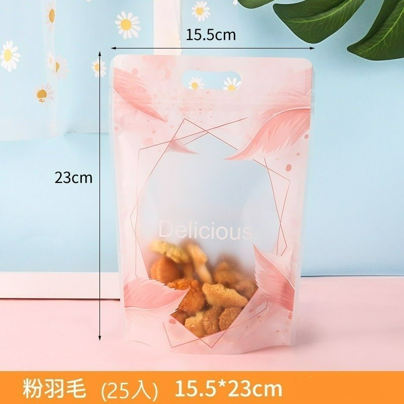 【巔品】✅發票(25入)6兩袋 站立夾鏈袋 夾鍊袋 點心袋 餅乾袋 雪Q餅袋 牛軋糖袋 站立袋 牛軋餅袋 雪花酥袋 機封-規格圖8