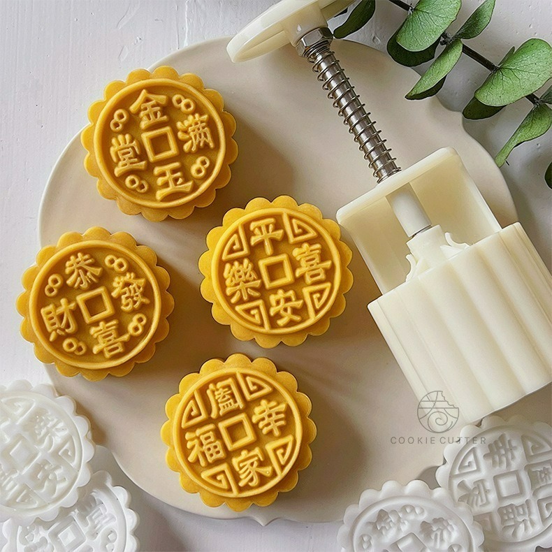 【巔品】✅發票 日式立體櫻花木槿花 蝴蝶 桃山皮月餅模 鳯梨酥壓模 綠豆糕壓模 綠豆糕模 冰皮 月餅壓模 宏印臻品月餅模-細節圖5