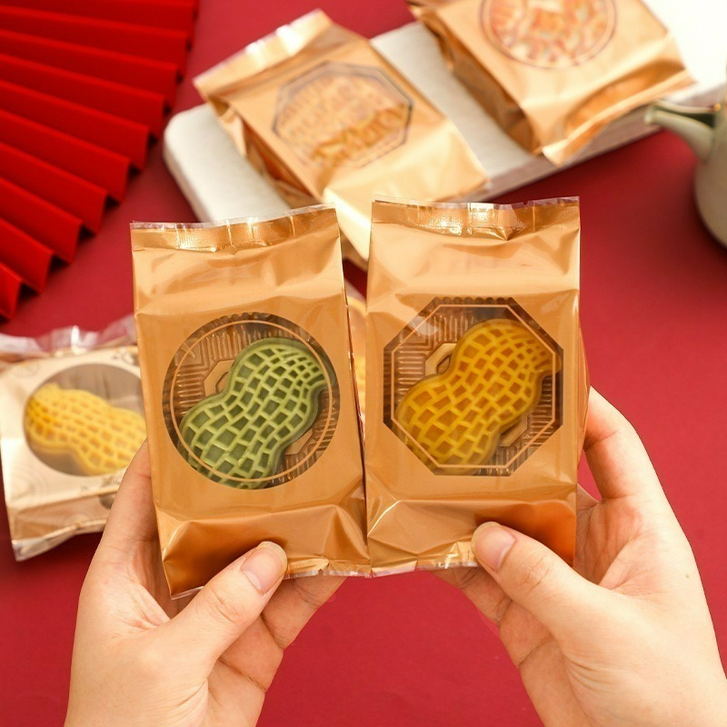 【巔品】✅發票 月餅袋 50克 80克 100克 機封袋 日式櫻花包裝袋 鳯梨酥袋 月餅包裝袋 櫻花月餅袋 月餅袋-細節圖3