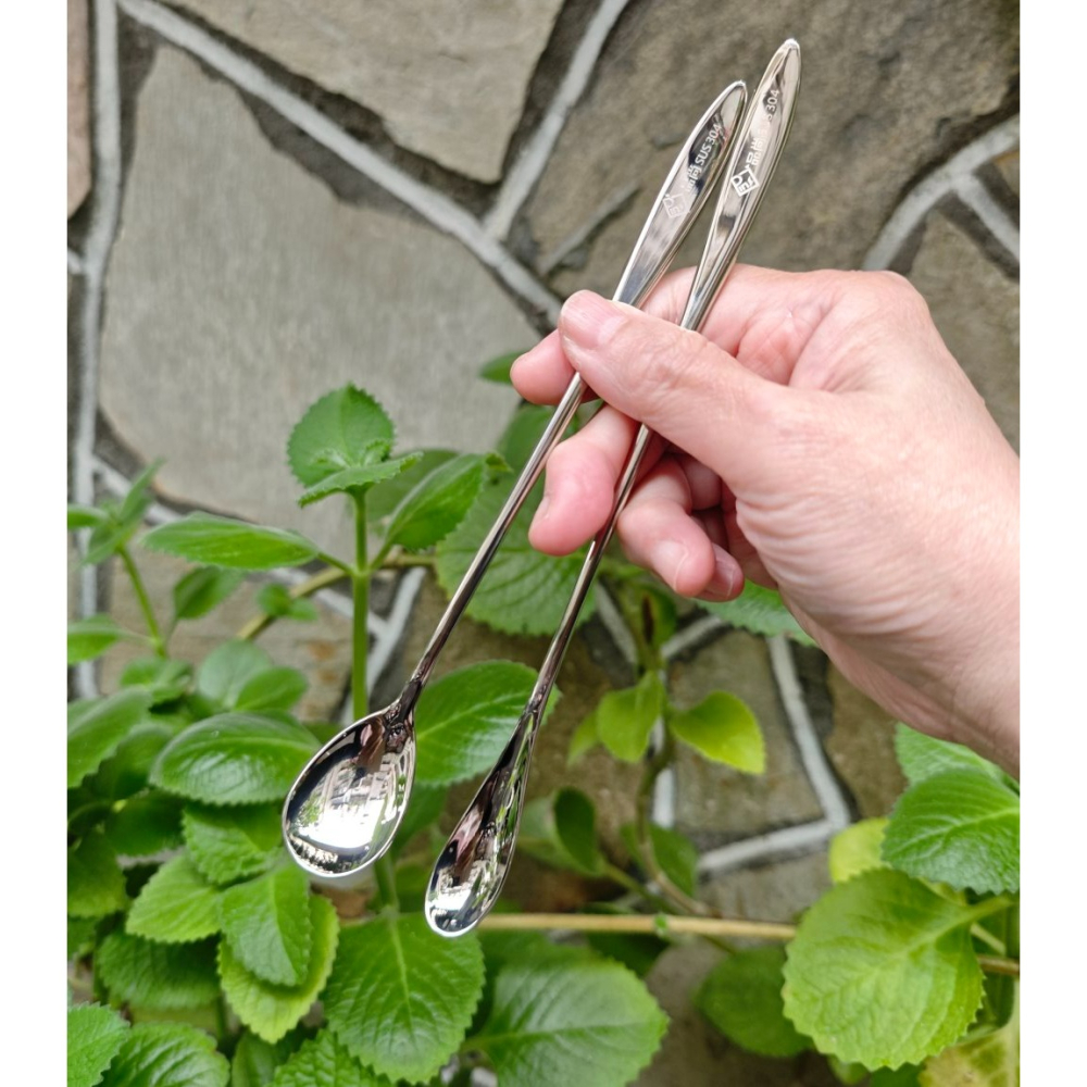 [巔品購物] 304不鏽鋼長柄勺 (2支一組) 雞尾酒攪拌勺 咖啡攪拌勺 長柄攪拌勺-細節圖3