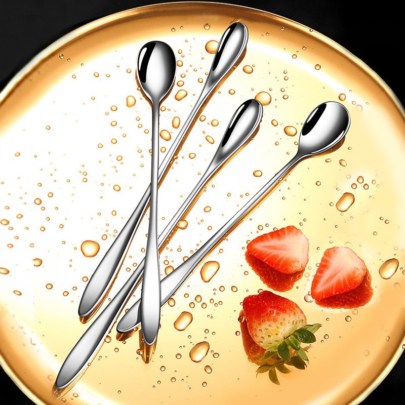 [巔品購物] 304不鏽鋼長柄勺 (2支一組) 雞尾酒攪拌勺 咖啡攪拌勺 長柄攪拌勺-細節圖5