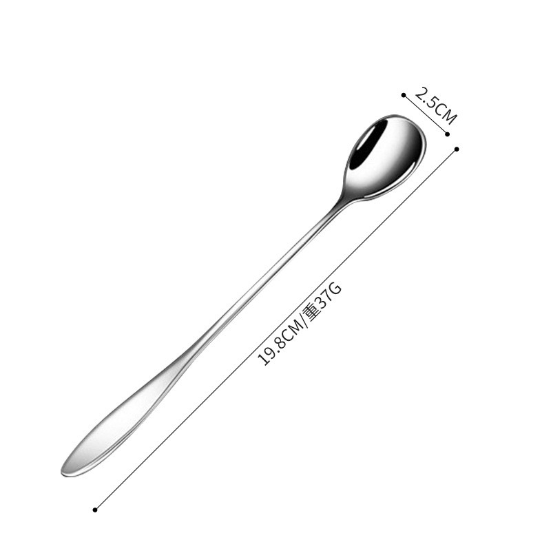 [巔品購物] 304不鏽鋼長柄勺 (2支一組) 雞尾酒攪拌勺 咖啡攪拌勺 長柄攪拌勺-細節圖7