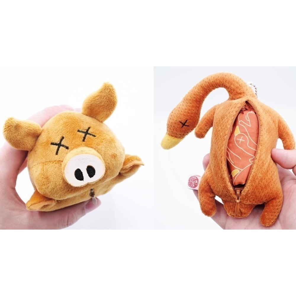 【現貨】烤乳豬環保袋 烤鴨購物袋 掛飾吊飾 創意 可愛 造型 生日禮物 女友禮物 學生 兒童 南京梅花油-規格圖8