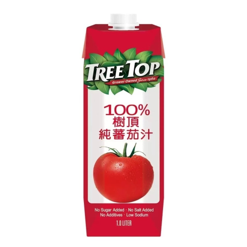 宅配免運 Costco 好市多 Tree Top 樹頂 100% 純番茄汁 1L 1公升 X 6入 Tomato