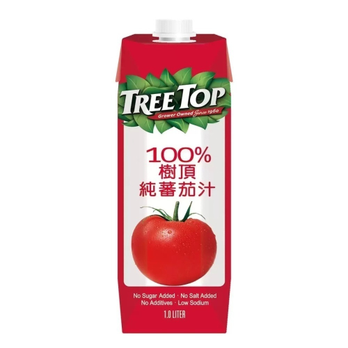 宅配免運 Tree Top 樹頂 100% 純番茄汁 1L 1公升 X 6入 Costco 好市多 Tomato