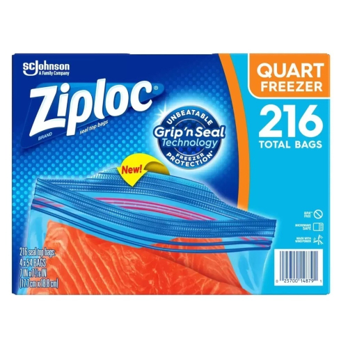 宅配免運 Ziploc 雙層夾鏈冷凍保鮮袋 大 152入 小 216入 三明治保鮮袋 Costco 保鮮袋 夾鏈袋