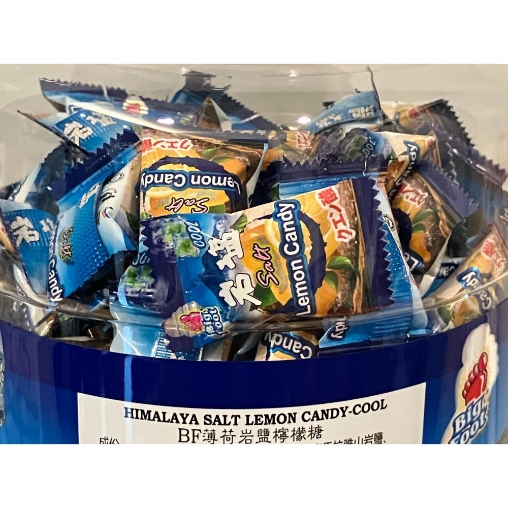 【現貨】BigFoot 薄荷岩鹽檸檬糖 涼涼糖 BF 海鹽檸檬糖 鹽糖 Costco 登山 健行 喜瑪拉雅鹽糖-細節圖2