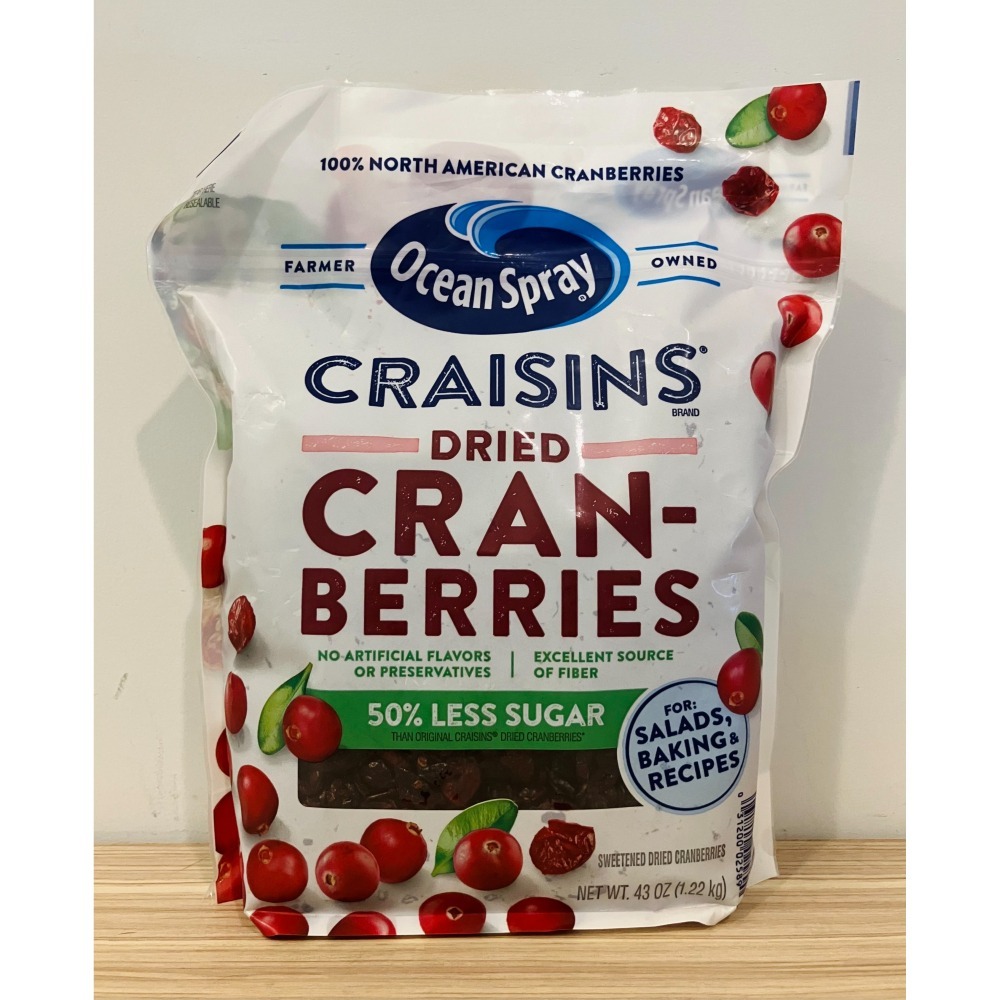 【現貨】Ocean Spray 全果蔓越莓乾 減糖蔓越莓乾 Costco 蔓越莓 果乾 素食 Cranberries-細節圖4