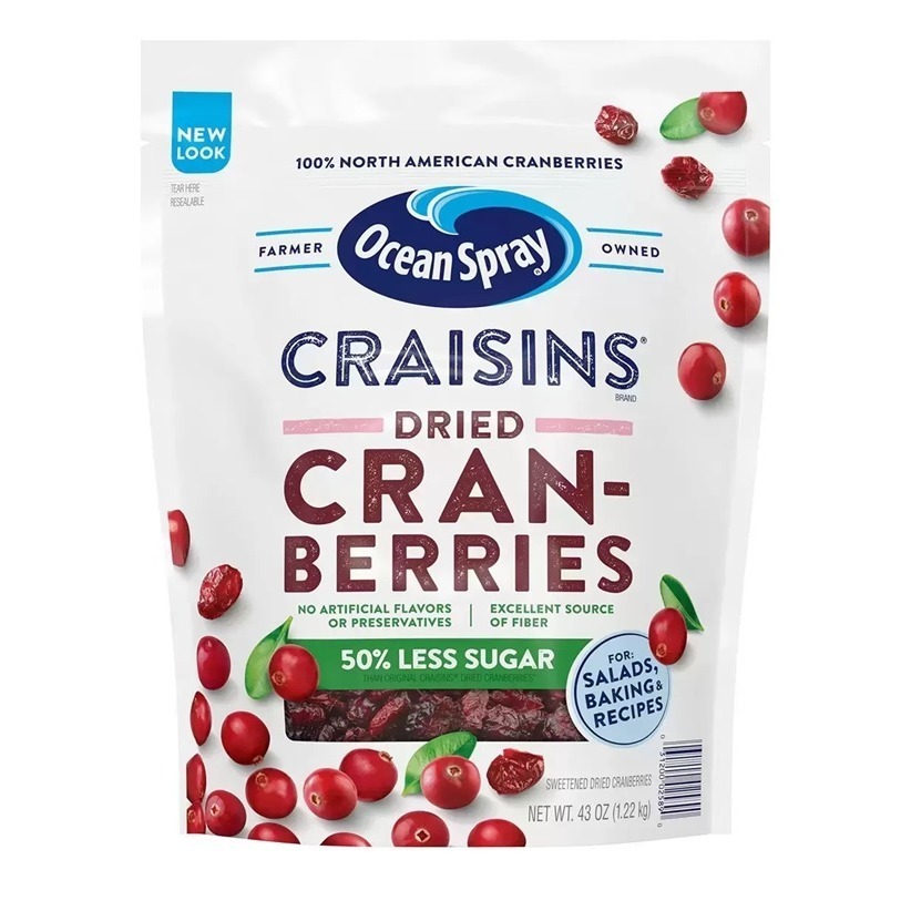 【現貨】Ocean Spray 全果蔓越莓乾 減糖蔓越莓乾 Costco 蔓越莓 果乾 素食 Cranberries-規格圖7