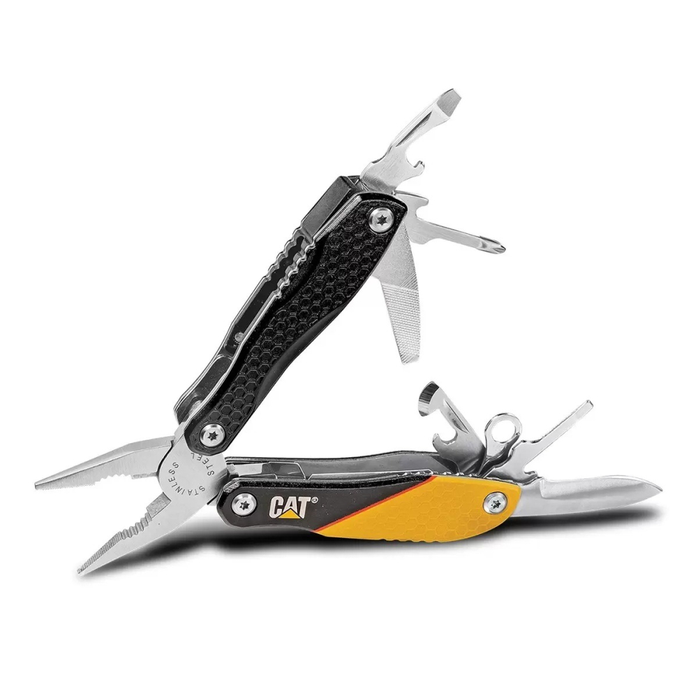 【現貨】CAT 多功能工具三件組 鉗子 折疊刀 手電筒 Costco 十二合一 萬用鉗 防災 緊急避難 風災 地震-細節圖2