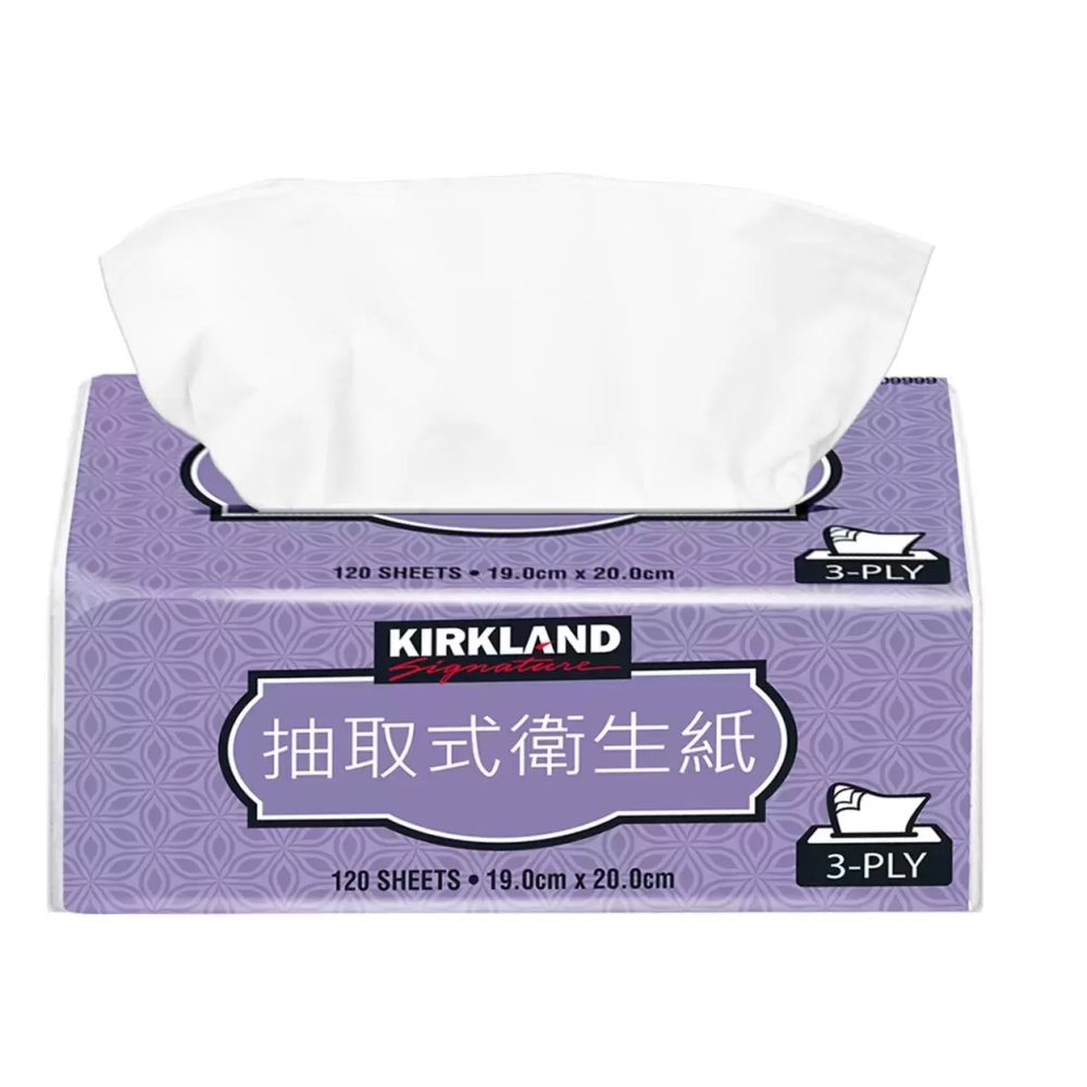 【宅配免運】Kirkland 科克蘭三層抽取式衛生紙 120抽 X 72入 Costco 好市多 科克蘭衛生紙-細節圖3