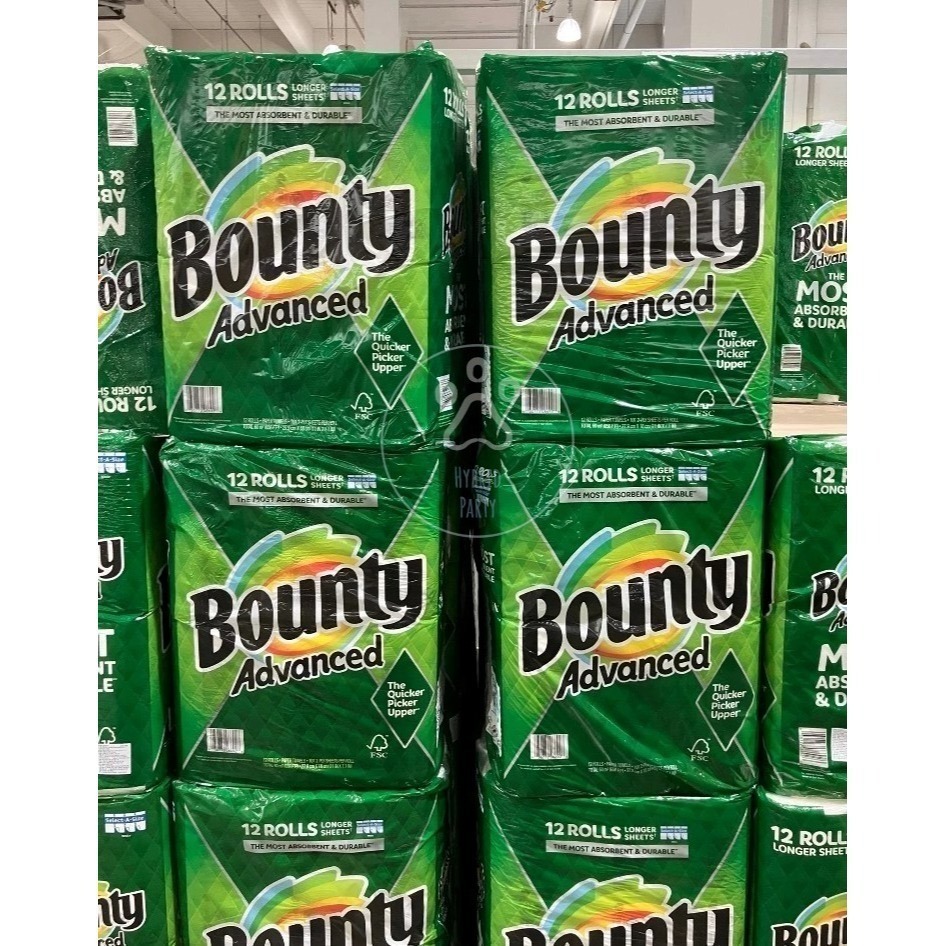 【宅配免運】Bounty 兩層隨意撕特級廚房紙巾 103張 X 12卷 Costco 好市多 餐巾紙 廚房紙巾-細節圖3