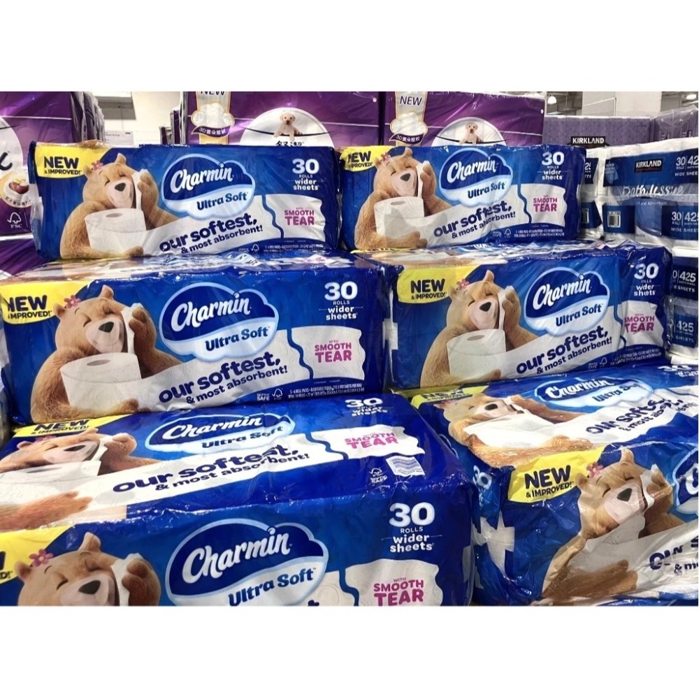 【宅配免運】美國 Charmin 超柔捲筒衛生紙 213張 X 30卷 兩層 捲筒衛生紙 衛生紙 Costco 好市多-細節圖2