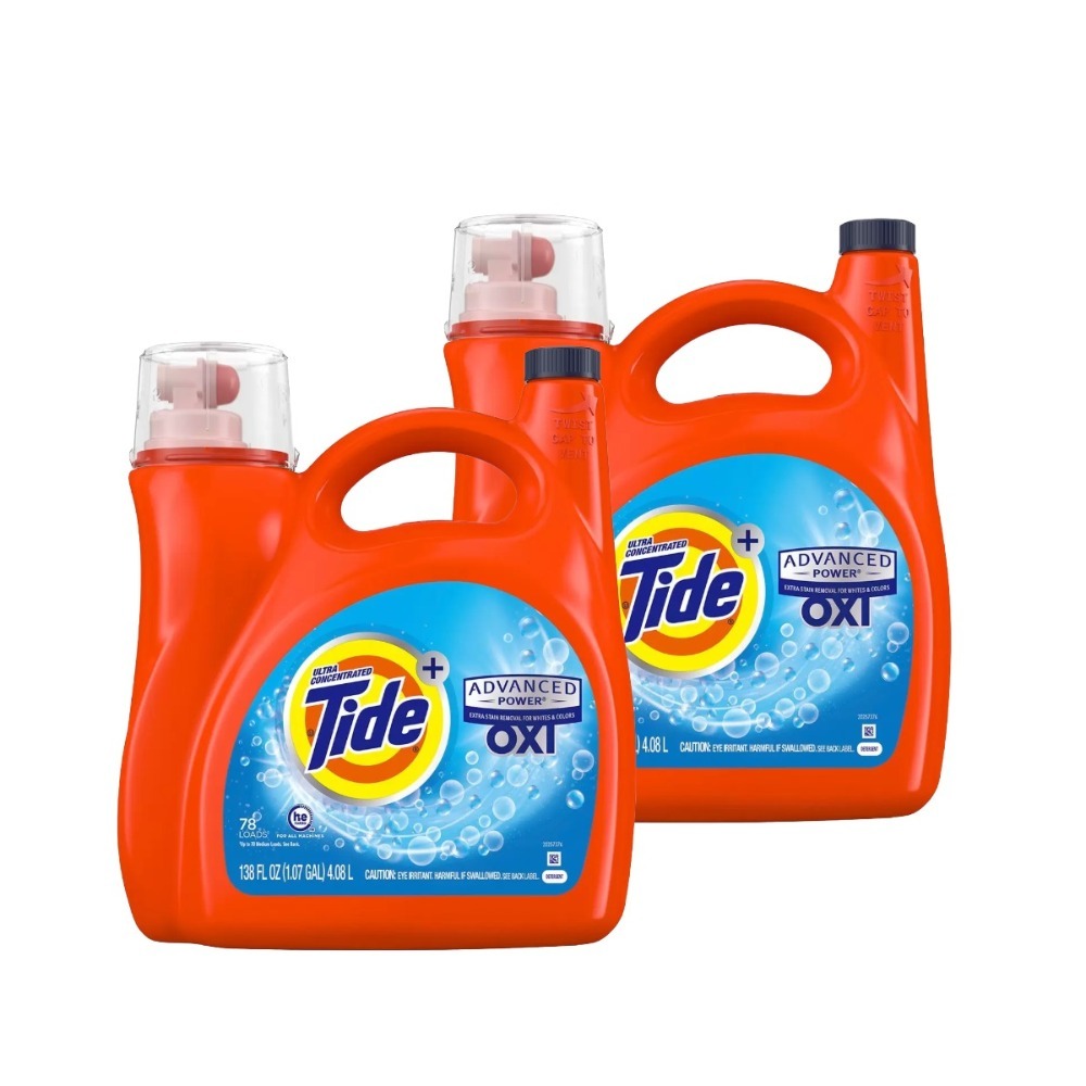 【宅配免運】4.08公升 X 2入 Tide 汰漬 OXI 亮白護色洗衣精 亮白 護色 洗衣精 Costco 好市多-規格圖3