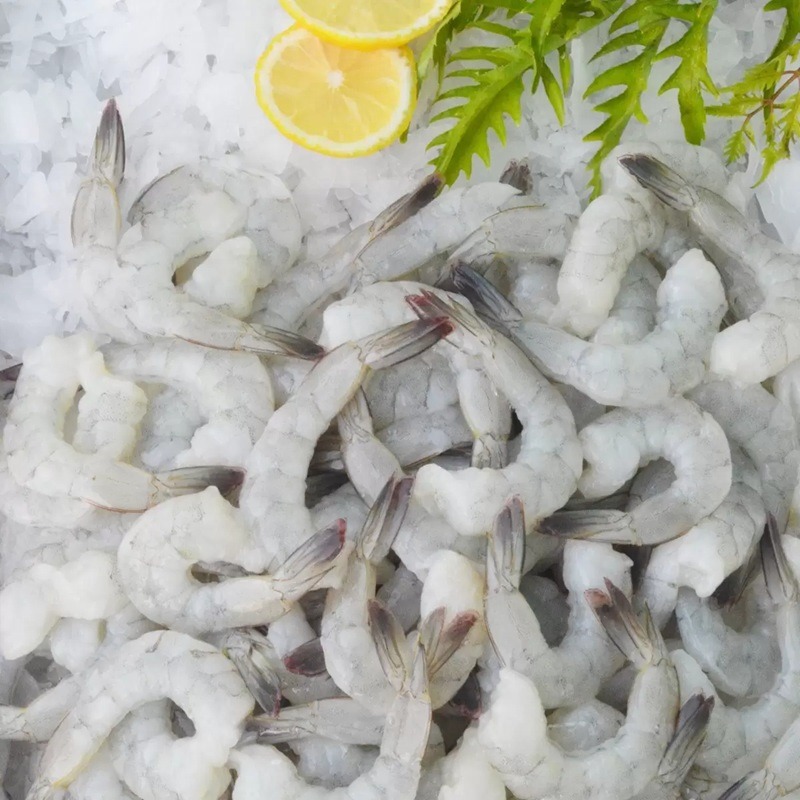 【宅配免運】908公克 X 2包 科克蘭 冷凍帶尾特大養殖生蝦仁 每磅31-40隻 Costco 冷凍蝦仁-細節圖3