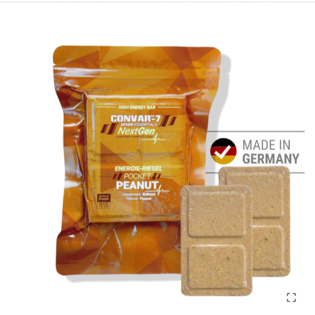 德國 Convar-7 緊急糧食/戰備乾糧/避難包/防災包 花生 巧克力 壓縮餅乾 防災避難 登山 地震 應急口糧-規格圖3