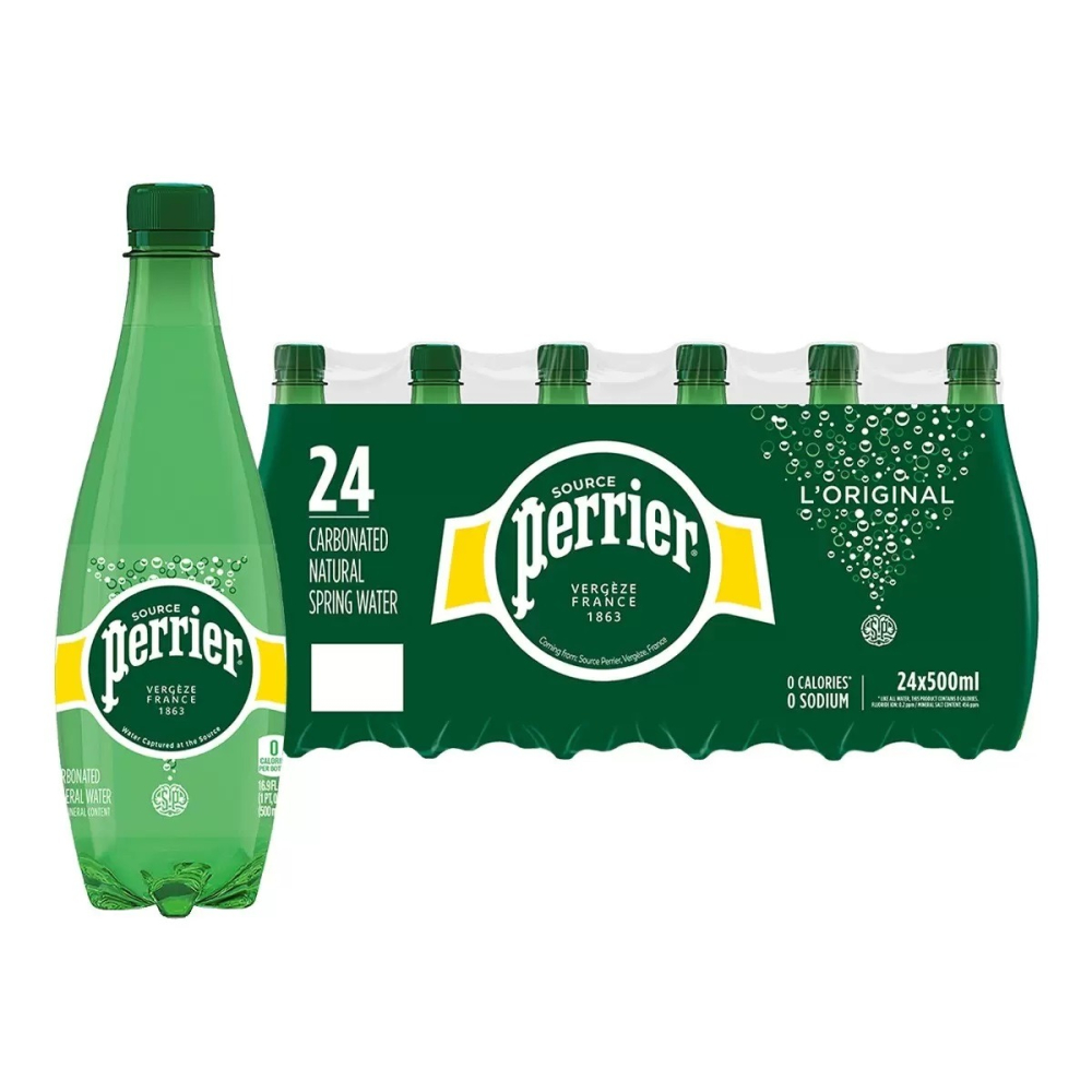 【宅配免運】Perrier 氣泡礦泉水 500毫升 X 24瓶 沛綠雅氣泡水 礦泉水 Costco 好市多-細節圖2