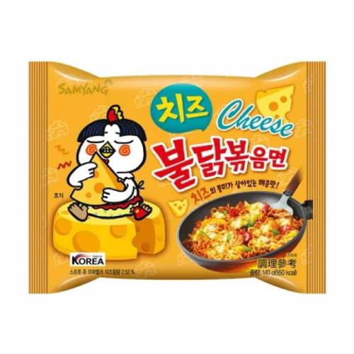 【台灣現貨】韓國 三養火辣雞肉風味鐵板炒麵-起司風味 140g 單包裝