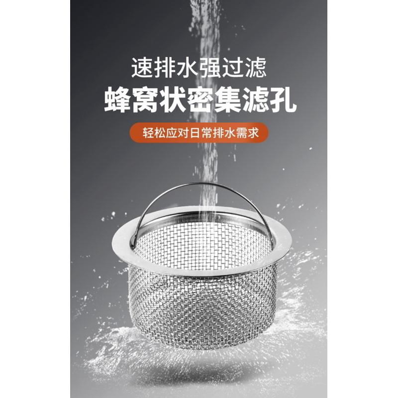 【台灣現貨】爆款304 不銹鋼水槽過濾網 廚房垃圾 洗菜盆 洗碗 防水管堵塞 水槽濾網 過濾菜渣 廚房廚餘過濾 水池濾網-細節圖4