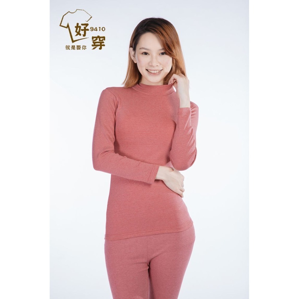 台灣製  女 紅色 高領 保暖衣 發熱衣 。 超級蓄熱、保暖 冬天第一首選-細節圖2