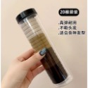 《茉莉餐具》🔥滿額免運🔥高彈力韓版髮圈 罐裝髮圈 台灣現貨 高彈力 髮帶 髮束 綁馬尾 一罐20條大口徑加粗彈力髮圈-規格圖6