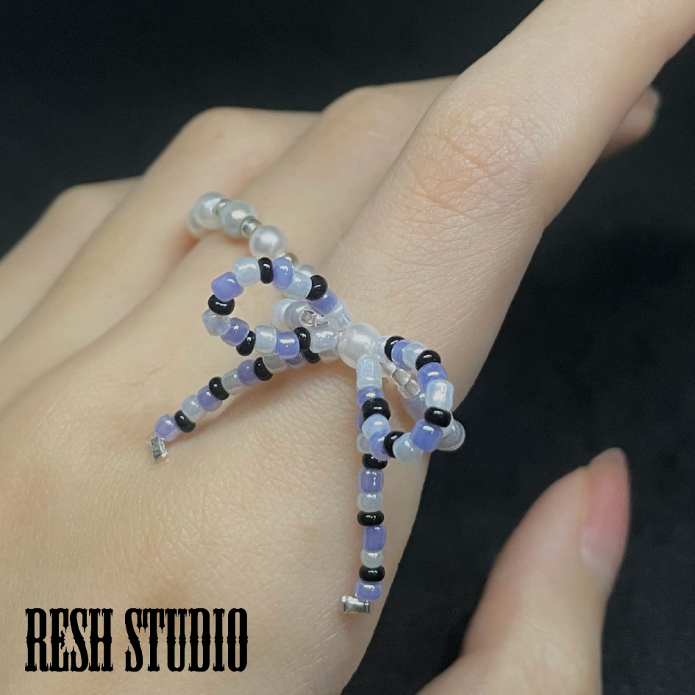 【RESH STUDIO】- 蝴蝶結/珍珠 戒指-細節圖4