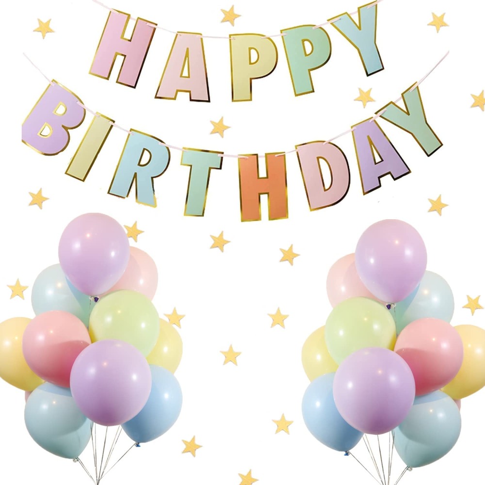 旺來星球「現貨在台」彩色漸變生日拉旗套組-細節圖6