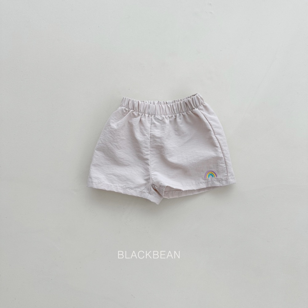 Black bean 彩虹刺繡短褲-細節圖4