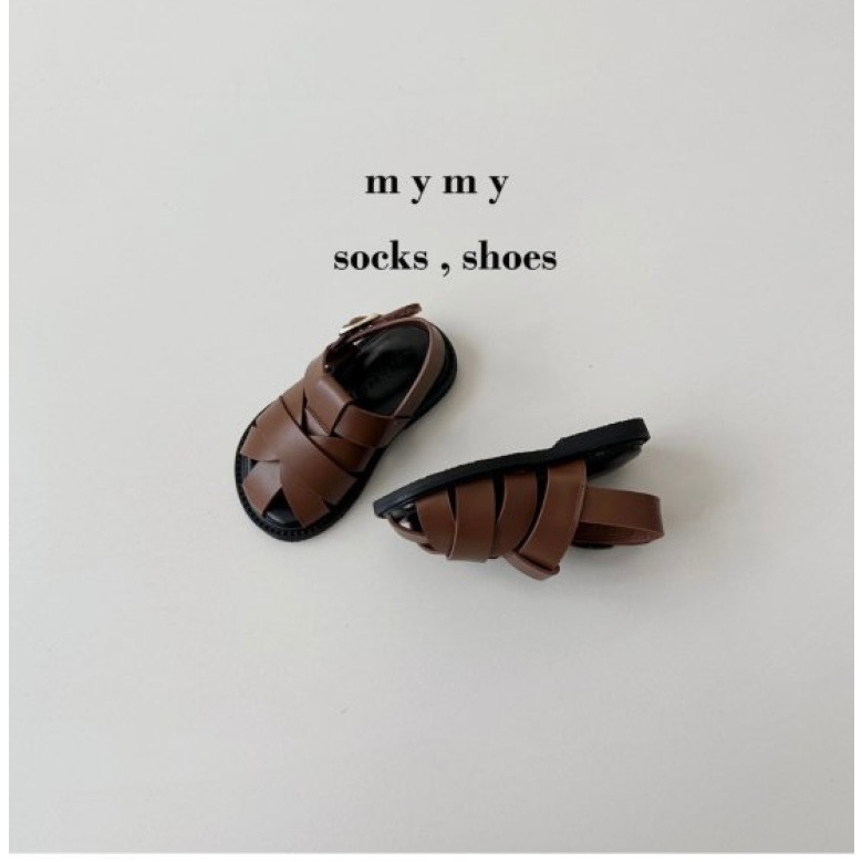 MY SHOES 編織交叉涼鞋-細節圖6