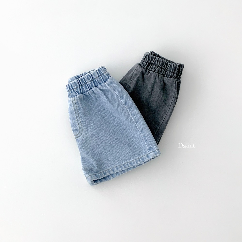 DSAINT 簡單牛仔短褲-細節圖3
