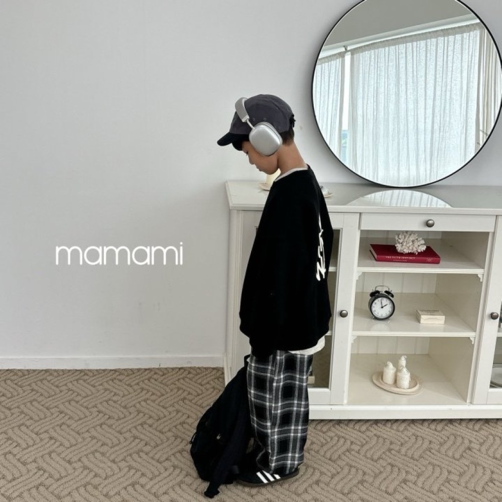 MAMAMI 英倫風格子長褲-細節圖6