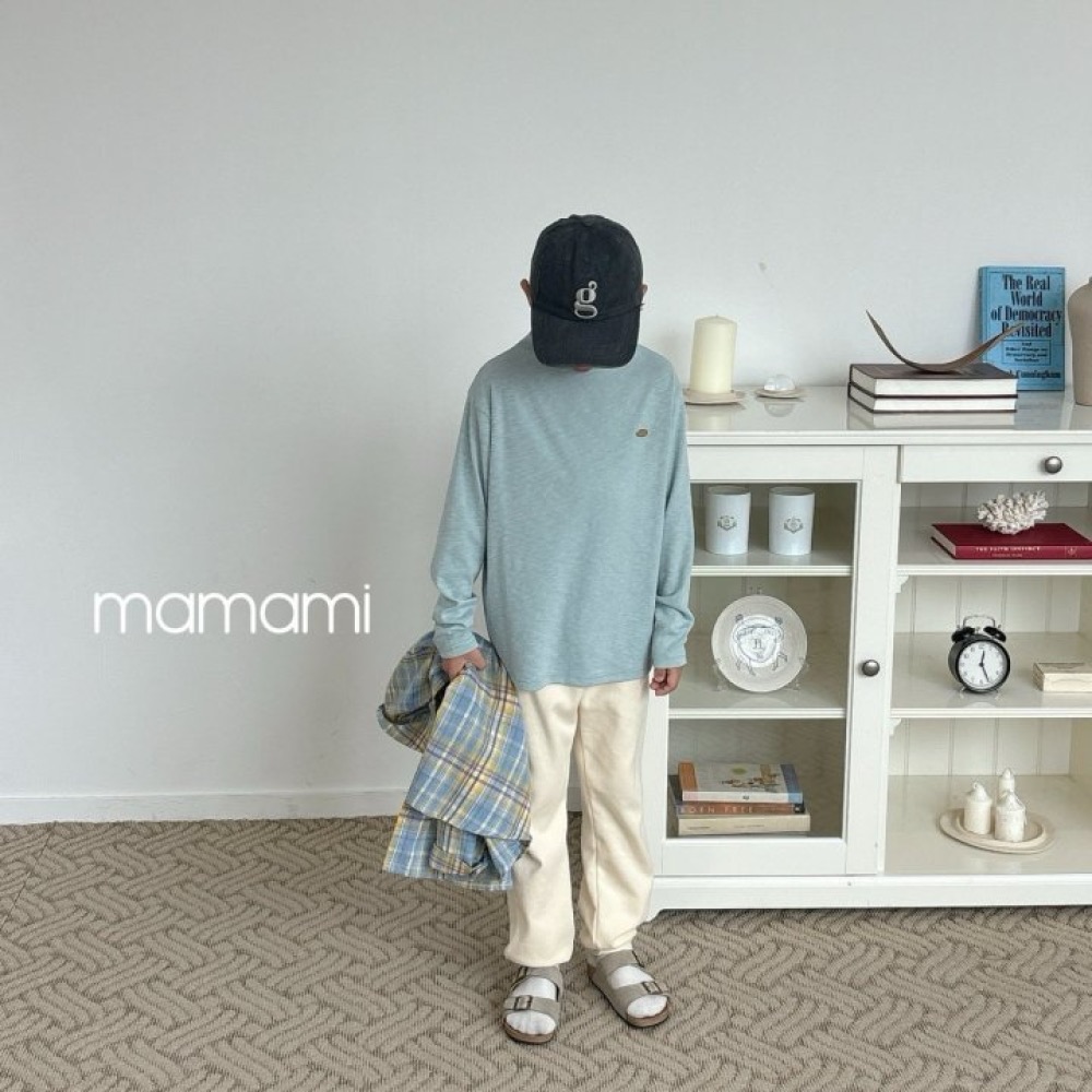 MAMAMI 下縮口棉質修身長褲-細節圖3