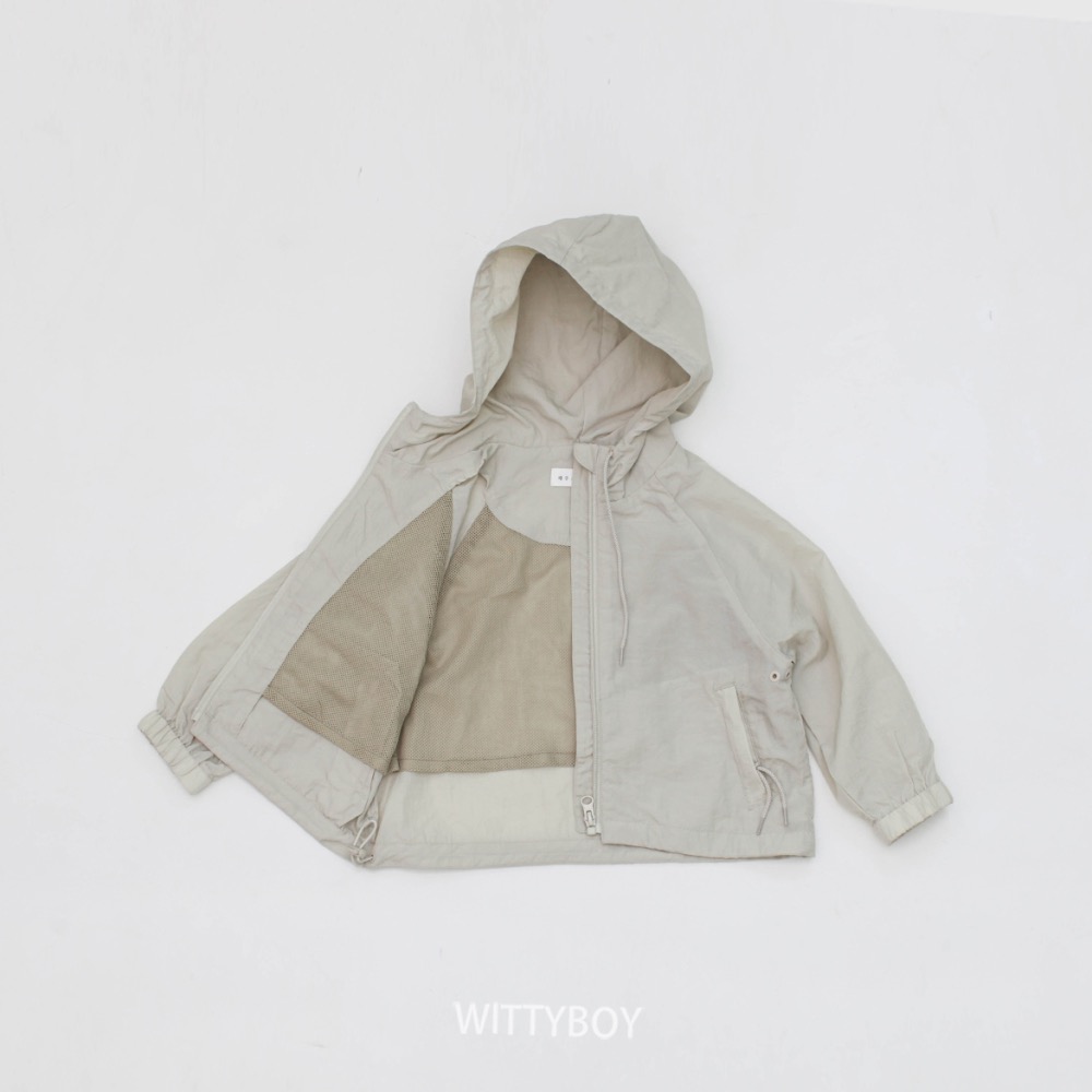 WITTYBOY 帥氣下抽繩風衣外套-細節圖2