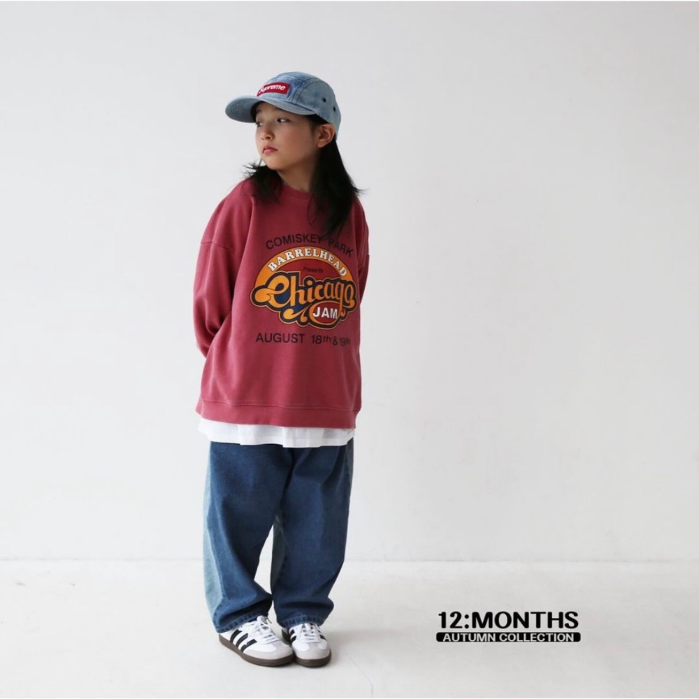 12months 美式印花親子上衣-細節圖2