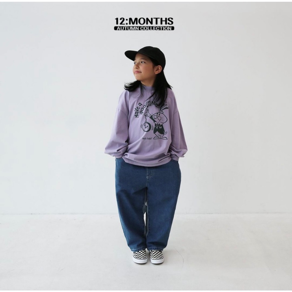 12months 計時兔子圖案親子上衣-細節圖3