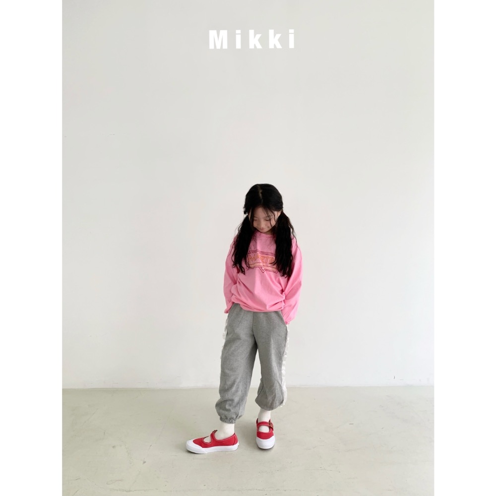 Mikki 字母印花親子薄款上衣-細節圖4