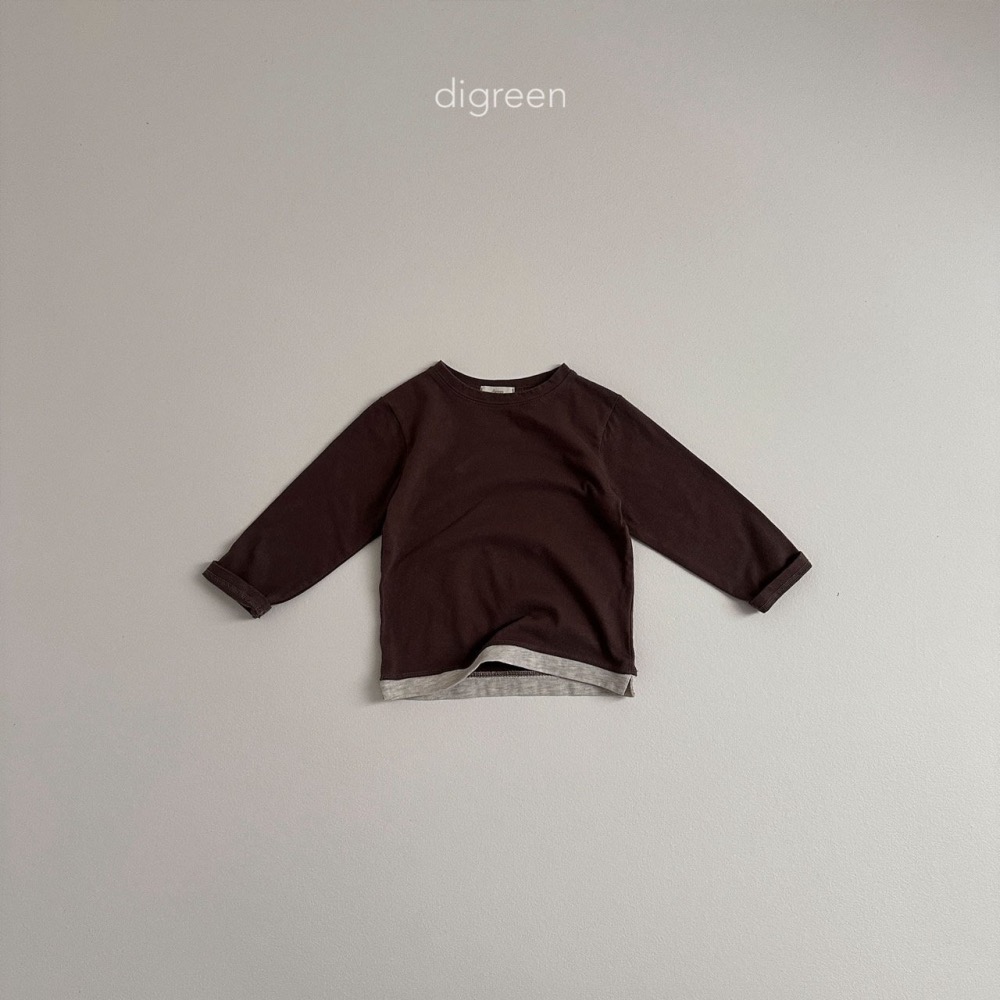 Digreen 下擺撞色開衩上衣-細節圖4