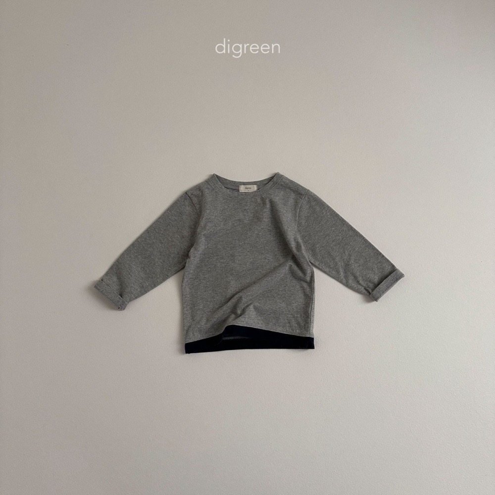 Digreen 下擺撞色開衩上衣-細節圖5