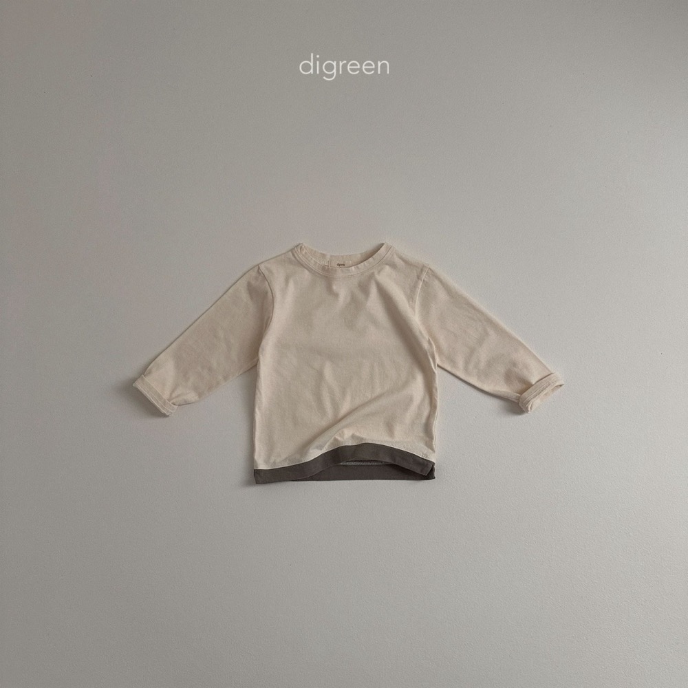 Digreen 下擺撞色開衩上衣-細節圖7