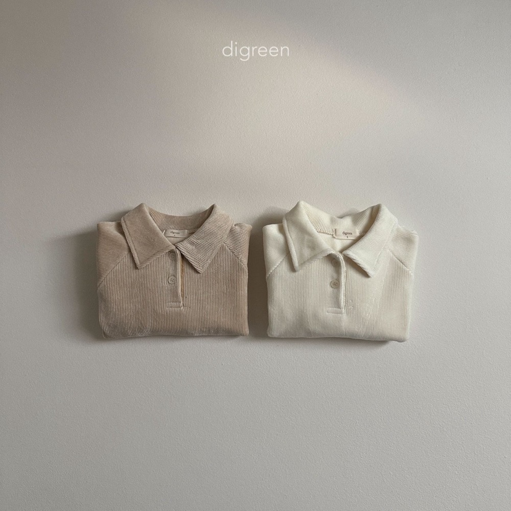 Digreen 坑條紋polo衫-細節圖2