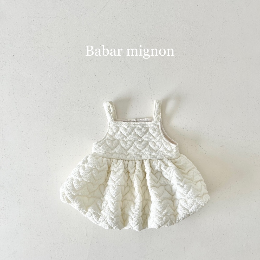 BaBar Mignon 愛心壓紋吊帶蓬蓬裙-細節圖8