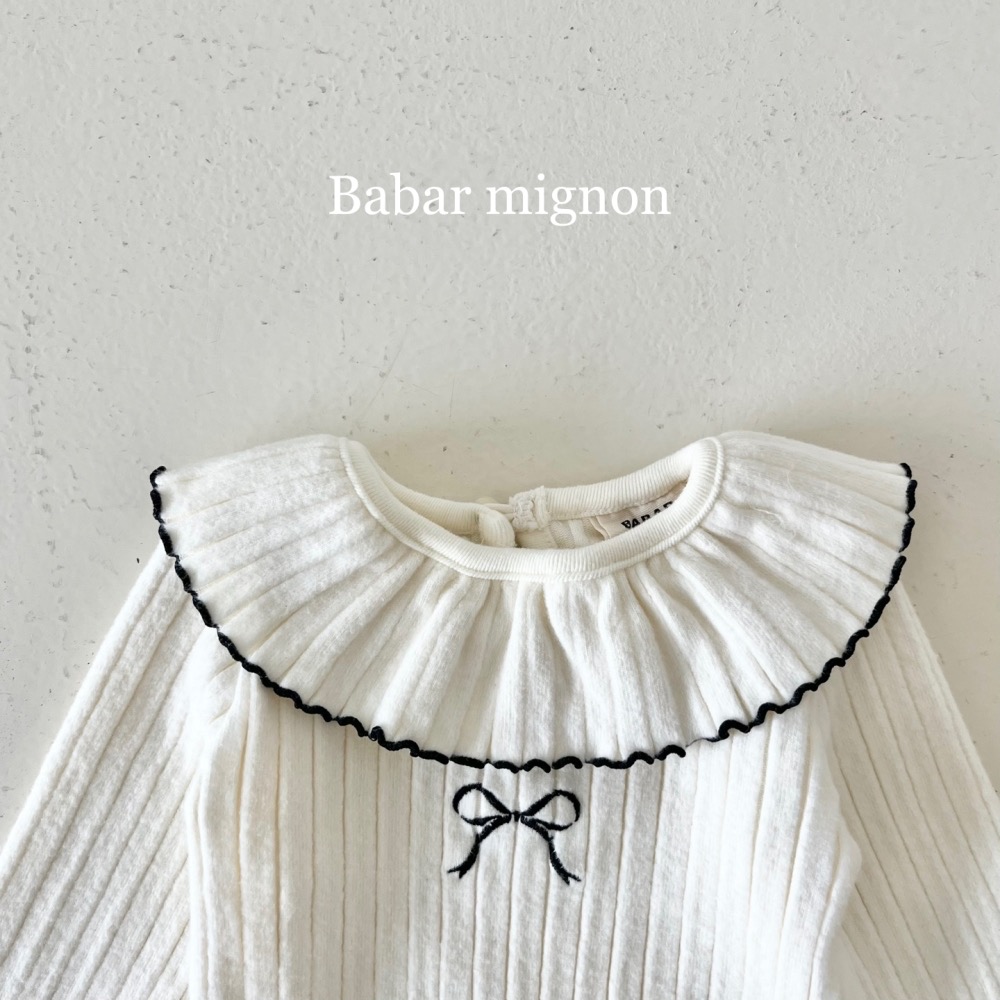 BaBar Mignon 可愛領子壓紋上衣-細節圖2