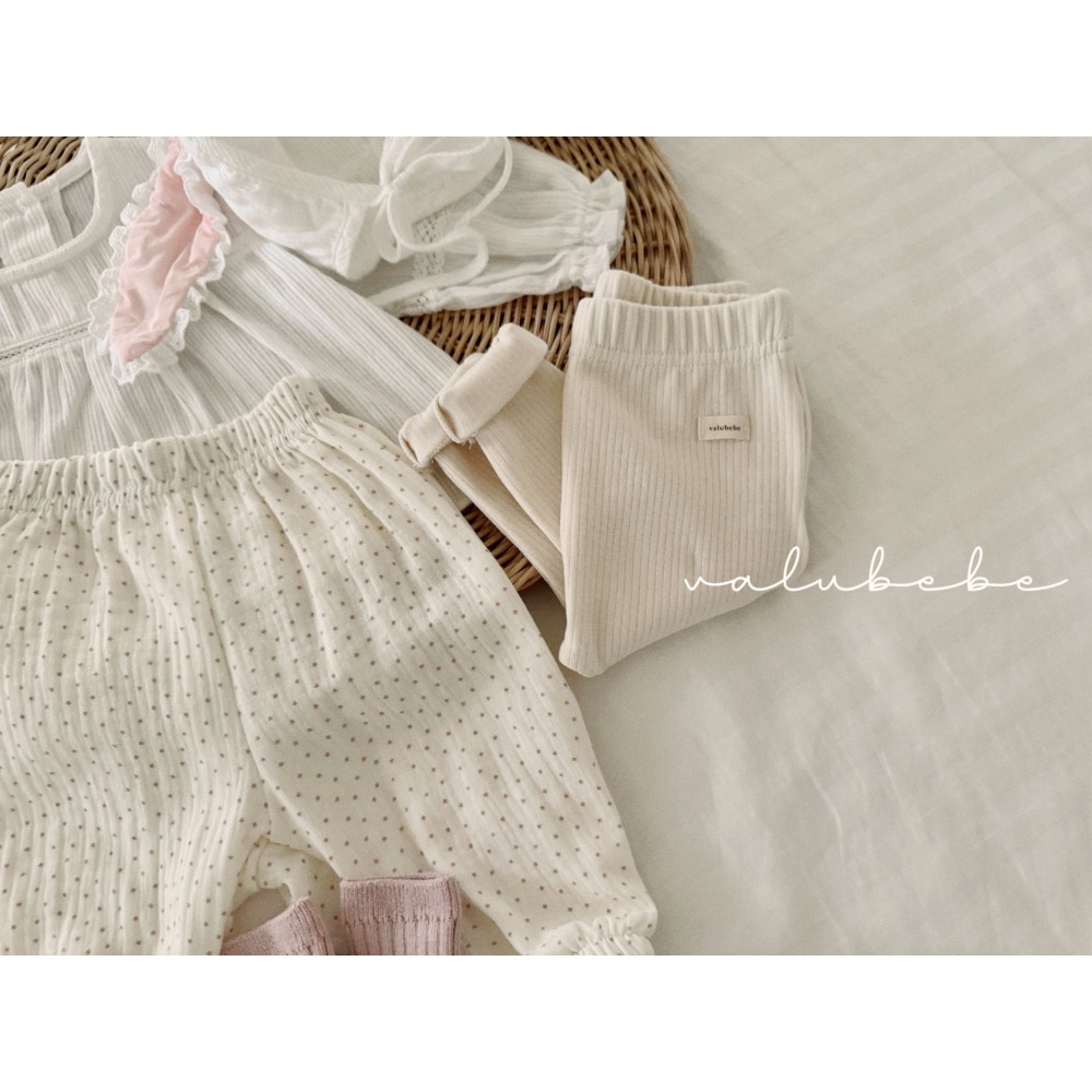 Valu bebe 秋季嬰幼兒坑條長褲-細節圖5