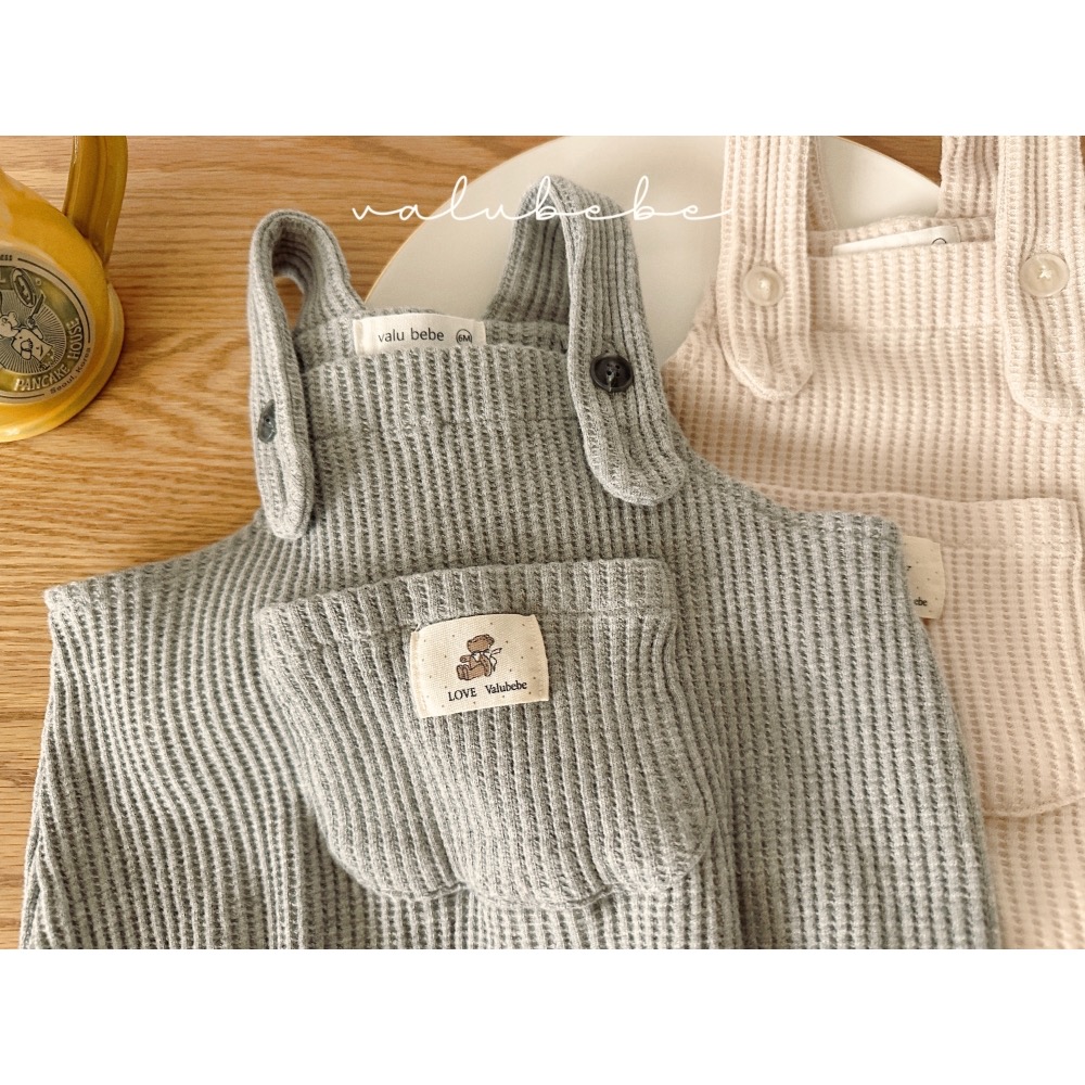 Valu bebe 春季可愛口袋吊帶包屁褲-細節圖7