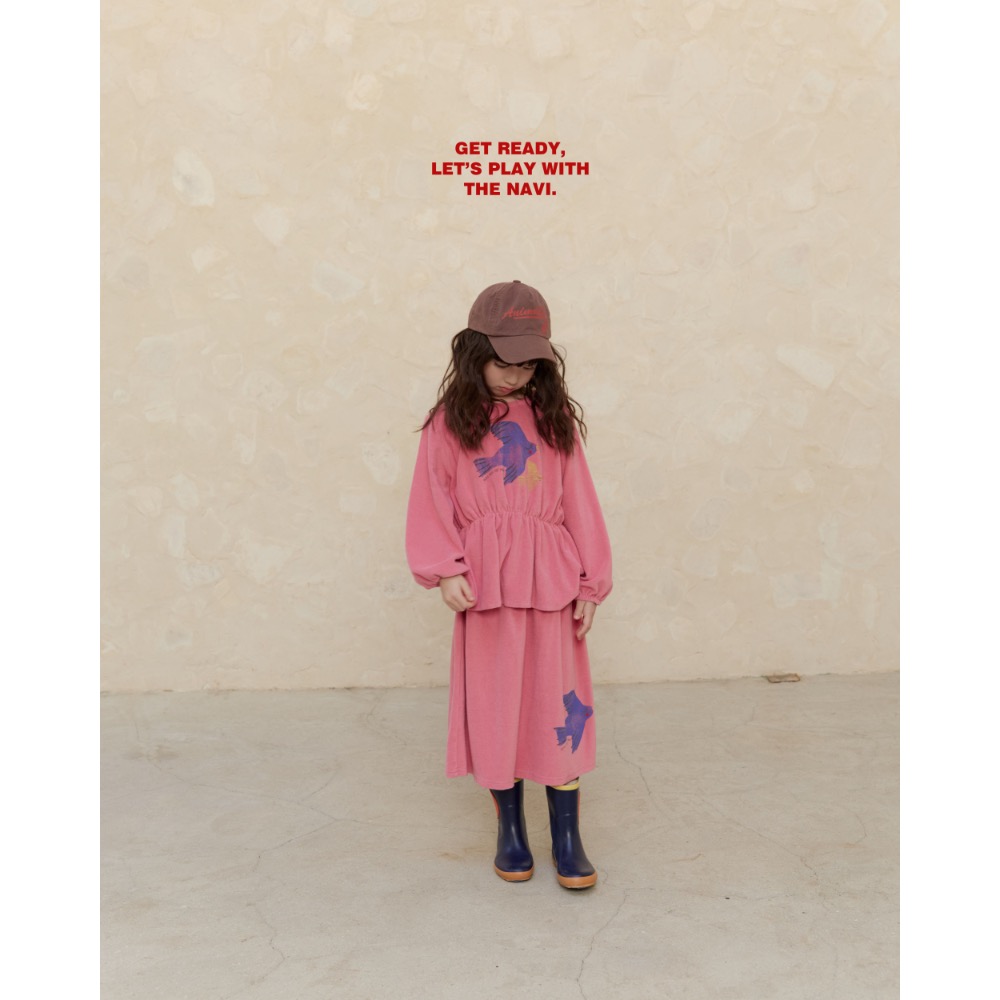 NAVI春季小鳥飛長裙-細節圖2