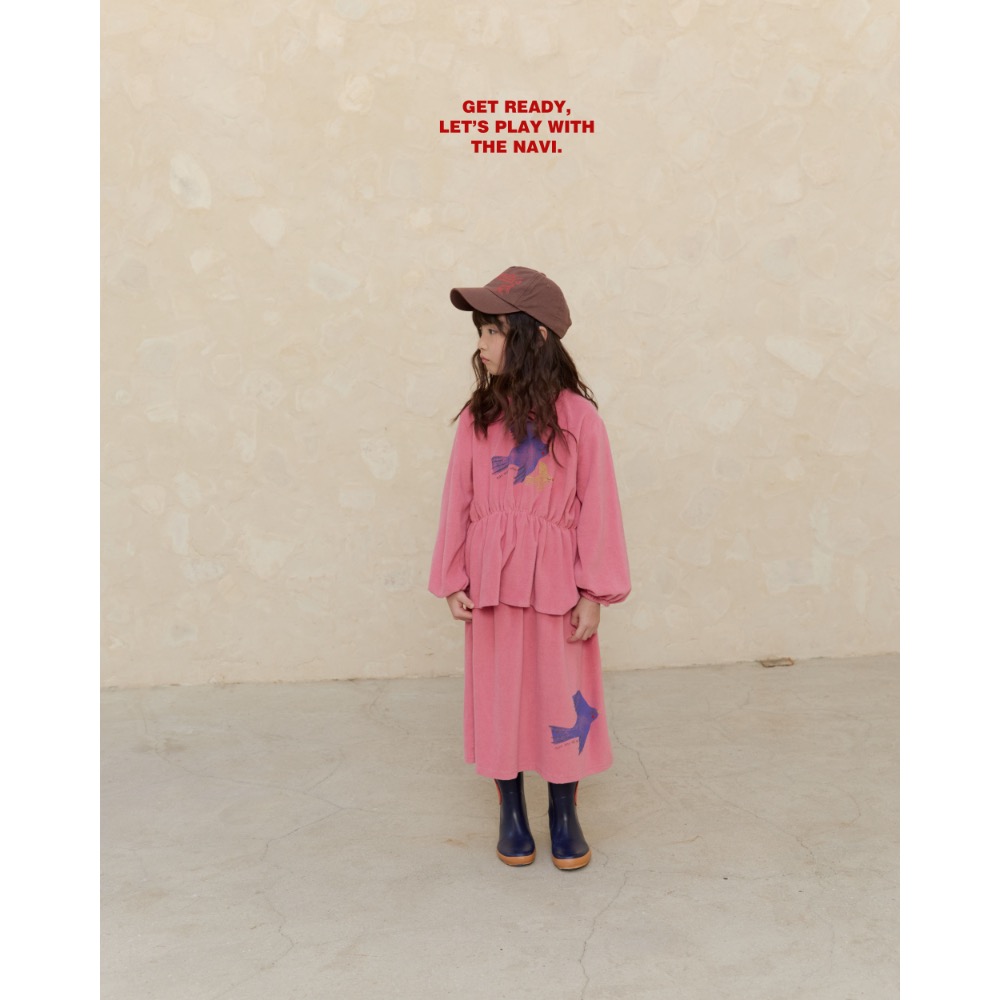 NAVI春季小鳥飛長裙-細節圖3