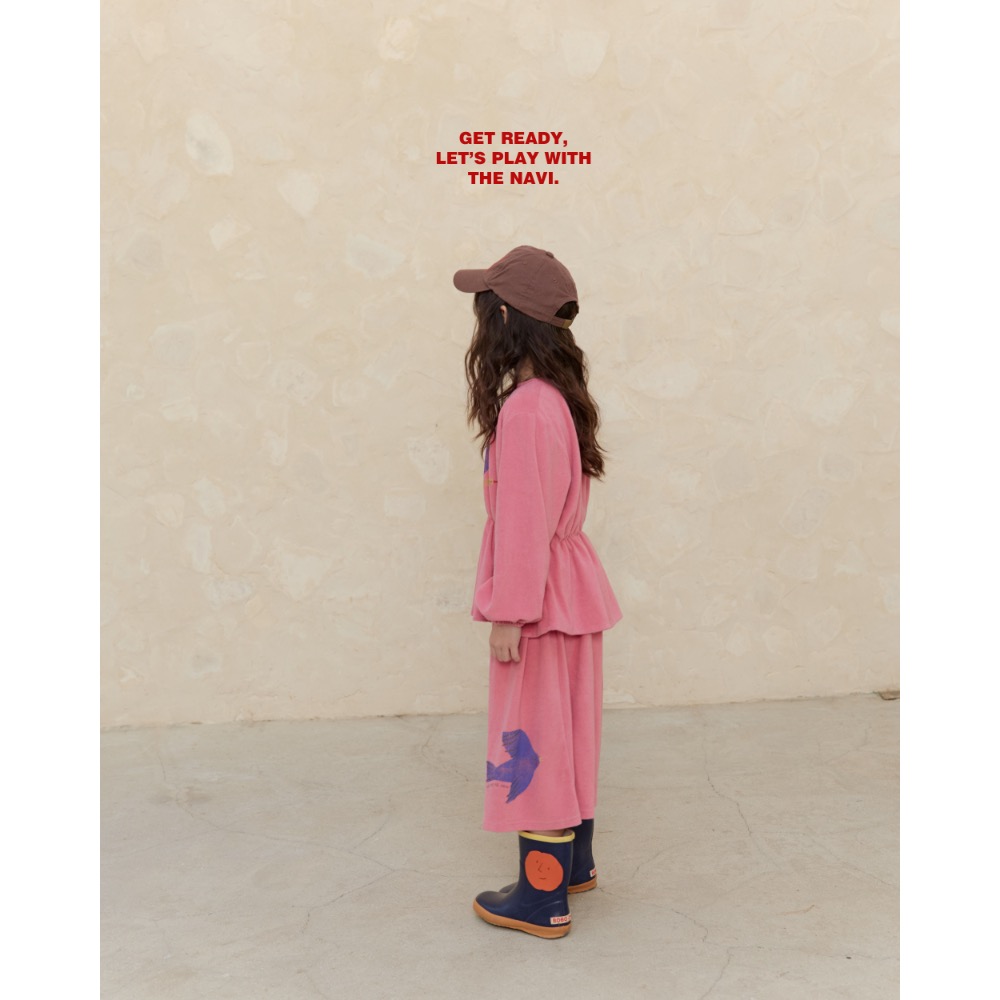 NAVI春季小鳥飛長裙-細節圖4