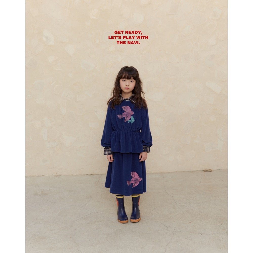 NAVI春季小鳥飛長裙-細節圖6