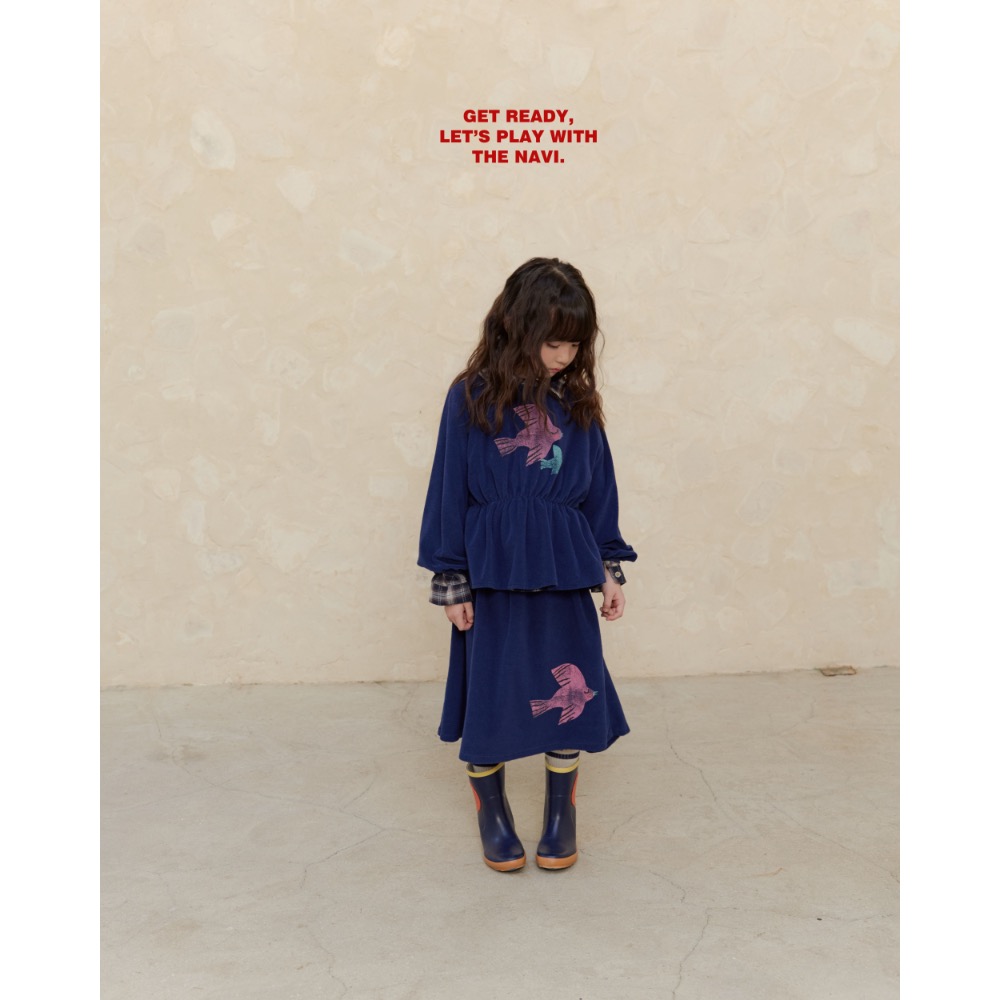 NAVI春季小鳥飛長裙-細節圖7